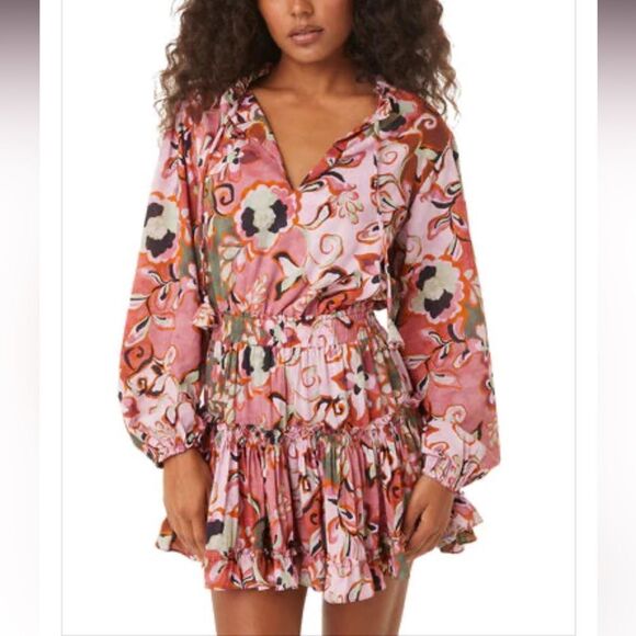 NWT Misa Los Angeles Lorena Cotton Mini Dress Small - Picture 2 of 10